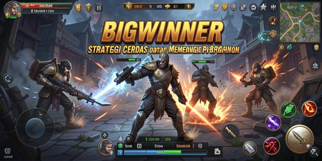 Tampilan gameplay strategis yang mendebarkan di BIGWINNER.