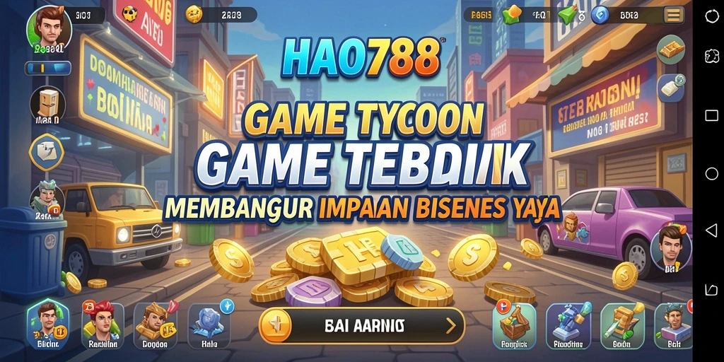 Tampilan gameplay HAO788 yang menggugah semangat membangun bisnis.