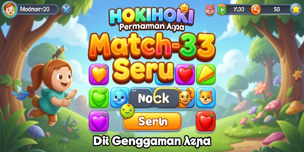 Tangkapan layar gameplay <strong>HOKIHOKI</strong> yang penuh warna dan seru.