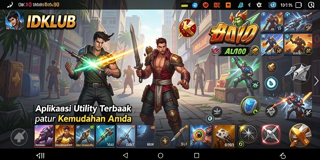 Tampilan antarmuka pengguna yang sederhana dan intuitif di IDKLUB.