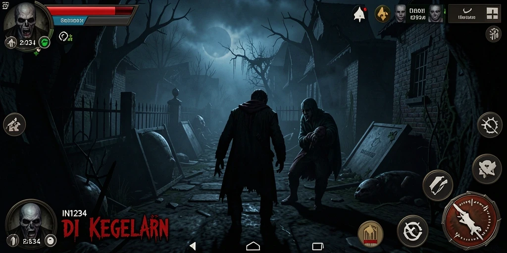 Gameplay seram dalam dunia penuh kegelapan dan misteri.