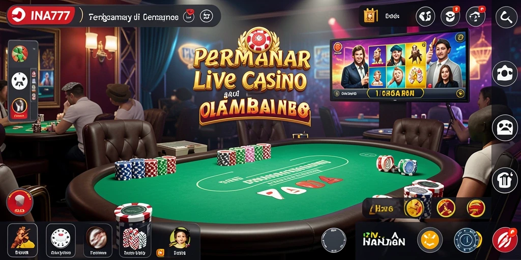 Tampilan gameplay Live Casino yang menegangkan dan interaktif.