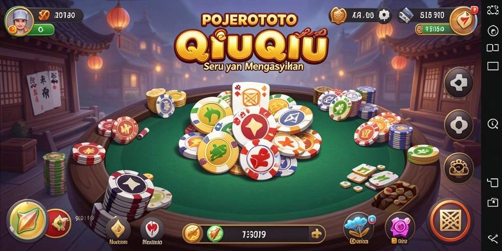 Tampilan gameplay QiuQiu yang seru di POJEROTOTO.