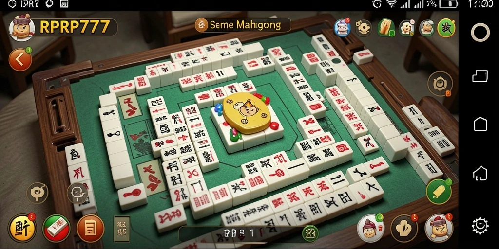 Tampilan gameplay RPRP777 yang menarik dan penuh strategi Mahjong.