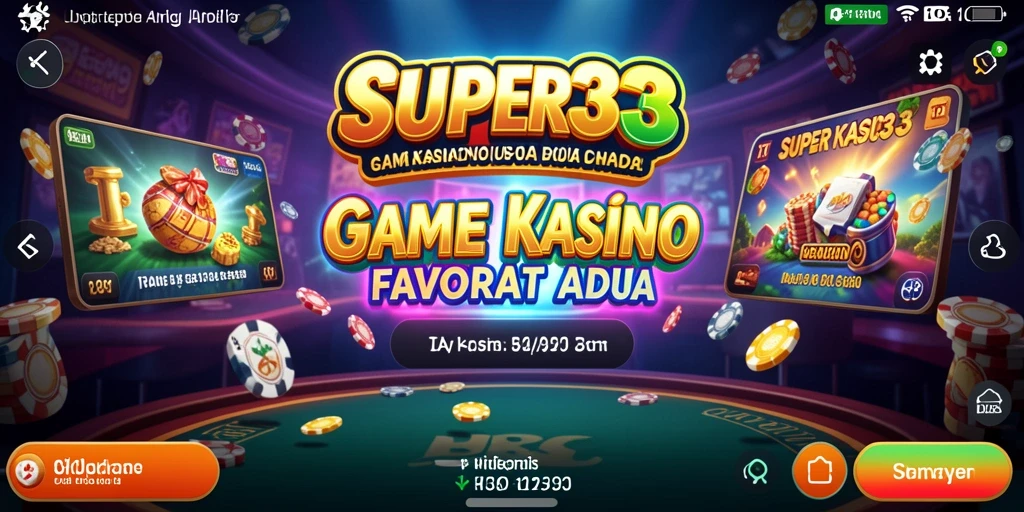 Tangkapan layar SUPER33 yang menampilkan aksi permainan Kasino yang menarik.