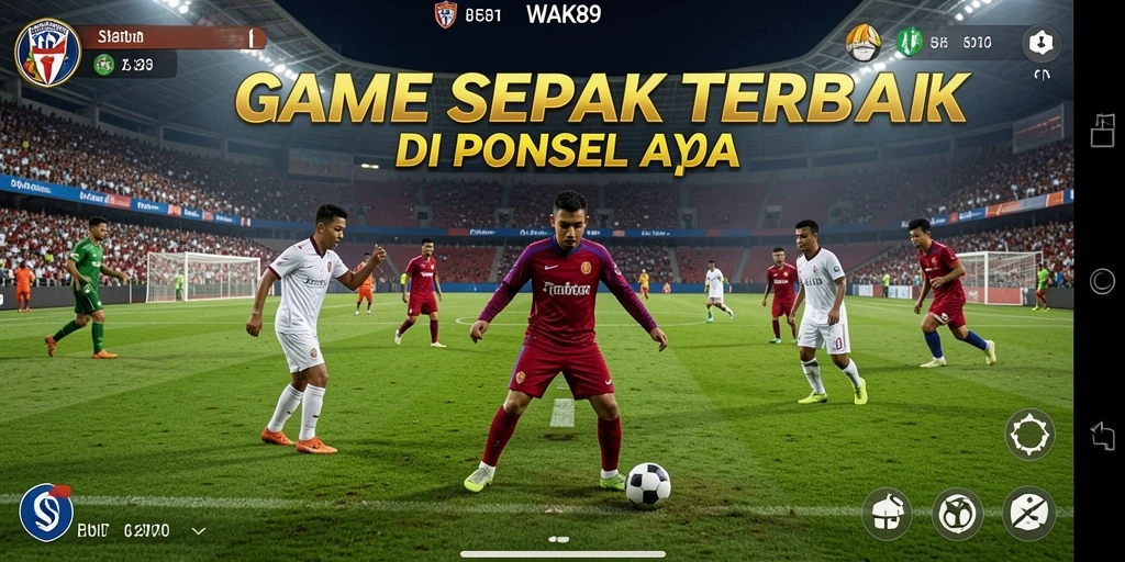 Screenshot gameplay WAK89 menampilkan momen seru dalam pertandingan sepak bola.